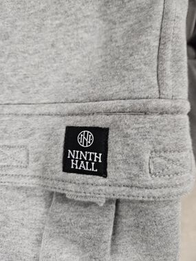Ninth Hall Light Gray Sweatshirt with Logo Patch